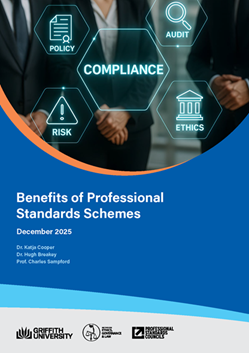 Benefits of professional standards schemes - cover page